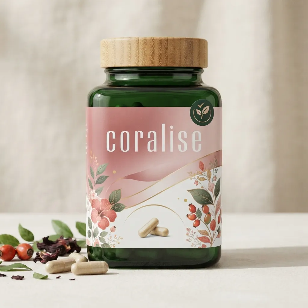 Coralis multivitamin kapsel i flaska